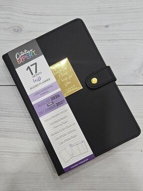The Creative Expert 17-Month Black Planner with Gold Accent